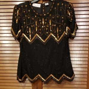 Lawrence Krager sequined top